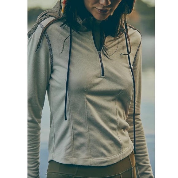 Free People Take A Leap Layer Jacket Ivory - Picture 12 of 14